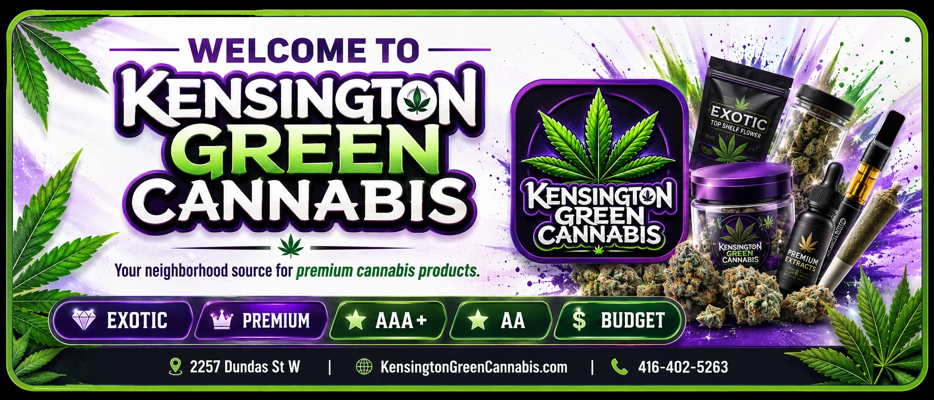 Welcome to Kensington Green — Premium Toronto Cannabis Dispensary